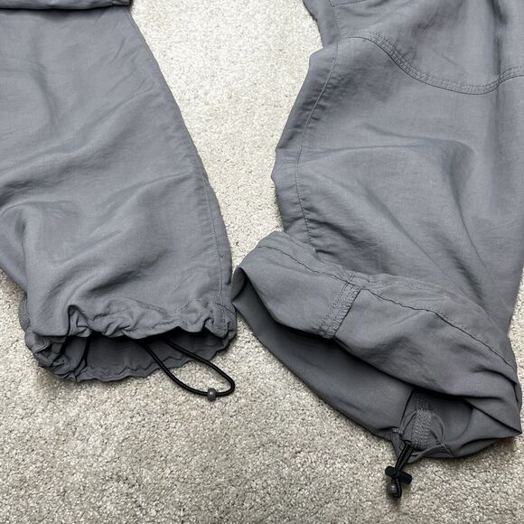 The North Face Mens Grey Nylon Hiking Trail Pants Sz 40 Pockets Drawstring Ankle - Picture 9 of 13